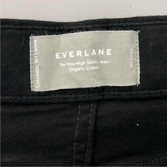 NWT Everlane The Way-High® Skinny Jean in Black Size 30 Crop - Picture 6 of 13